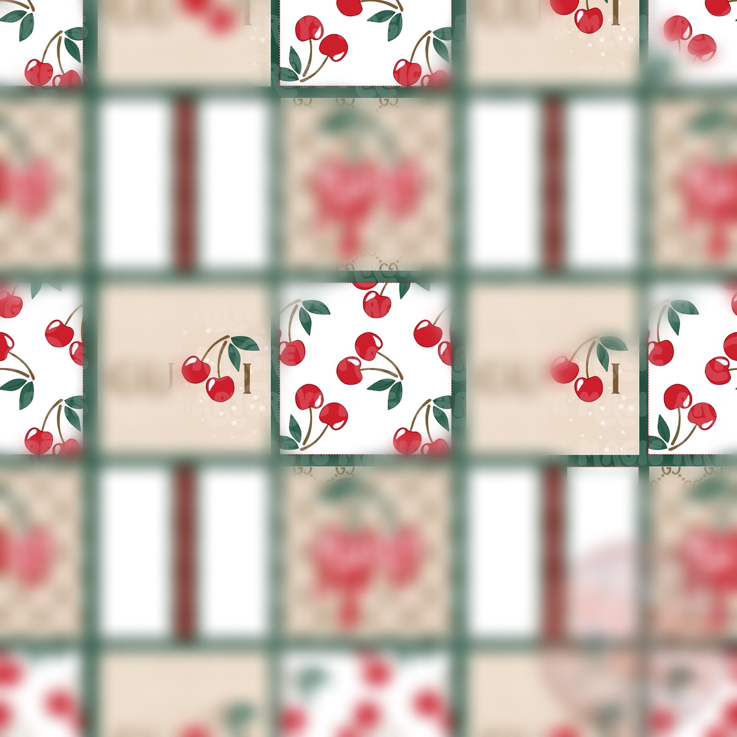 Designer Cherry Patchwork Seamless File