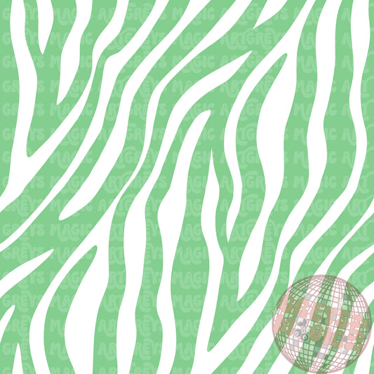 Green And White Zebra Seamless File